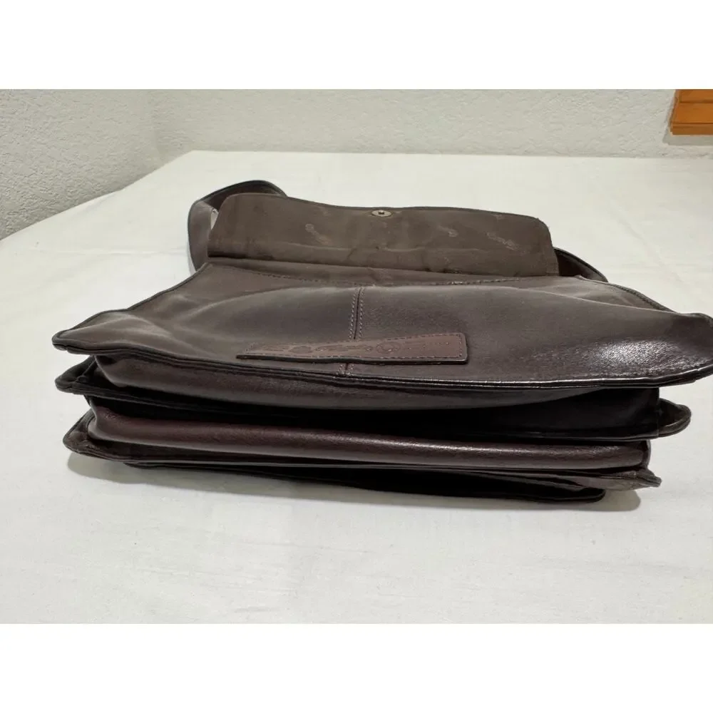 Vintage FOSSIL Brown Leather Purse Handbag Crossbody 75082